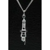 MOOYE ® - Collectie Zilveren Bougie ketting hanger - middel