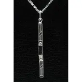 MOOYE ® - Collectie Zilveren Ski ketting hanger - enkel