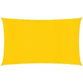vidaXL Zonnezeil 160 g/m² 2,5x5 m HDPE geel