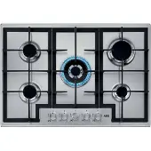 AEG HGB75400SM Roestvrijstaal Ingebouwd 75 cm Gaskookplaat 5 zone(s)