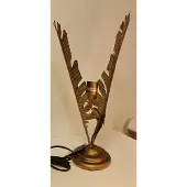 Boltze Lamp - Waai Blad -Antiek Goud - 58cm .