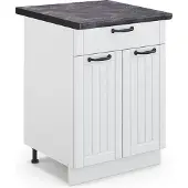 Vicco Fame-Line Keukenonderkast – 60 cm met lade, WB Antraciet Wit Landhuis