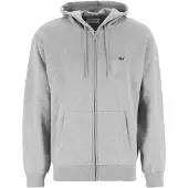 Lacoste Capuchon sweaters Sweatshirt zippé à capuche en molleton heren - Grijs - EU XL