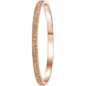 Lucardi Dames Armband roseplated light peach kristal - Staal - Armband - Cadeau - Stijlvol - Rosékleurig
