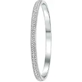 Lucardi - Colours by Kate - Stalen armband bangle met kristal