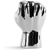Werkwaardig Fckvase - Porseleinen vaas - Abstracte vuist met opening - Zilver
