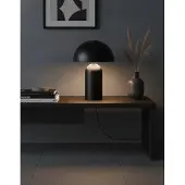 Artdelight Tafellamp Best Ø 35cm zwart met wit