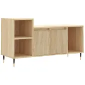 vidaXL Tv-meubel 100x35x55 cm bewerkt hout sonoma eikenkleurig