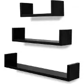 vidaXL Wandplanken 6 st zwart