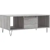 vidaXL Salontafel grijs Sonoma, 90x50x36,5 cm, houtvezel