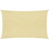vidaXL Zonnezeil 160 g/m² 3x5 m HDPE beige