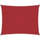 vidaXL Zonnescherm rechthoekig 3x4,5 m oxford stof rood