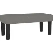 vidaXL Bankje 70x30x30 cm stof donkergrijs