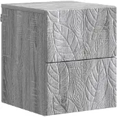 vidaXL - Muurbevestigde - Nachttafel - Grijs - Sonoma - 34,5 - x - 33 - x - 40 - cm