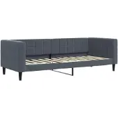 vidaXL Slaapbank 80x200 cm fluweel donkergrijs