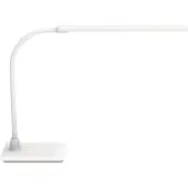 MAUL LED-bureaulamp MAULpirro, dimbaar, wit / opaal, Werkkamer / Kantoor, Aluminium, Modern, LED bureaulamp