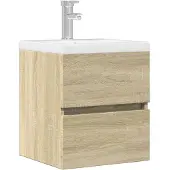 vidaXL Wastafelkast 41x38,5x45 cm spaanplaat sonoma eikenkleurig