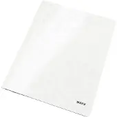 Leitz Chemise à lamelle WOW, format A4, en carton, blanc