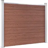 vidaXL Schuttingpanelenset 526x146 cm HKC bruin