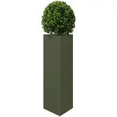 vidaXL Plantenbak driehoek 40x34,5x75 cm staal zwart