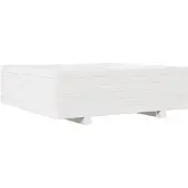 vidaXL Plantenbak 80x80x26,5 cm massief grenenhout wit