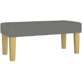 vidaXL Bankje 70x30x30 cm stof donkergrijs
