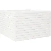 vidaXL Plantenbak 70x70x46 cm massief grenenhout wit