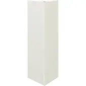 vidaXL Plantenbak driehoek 30x26x75 cm staal wit