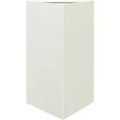 vidaXL Plantenbak driehoek 50x43x75 cm staal wit