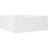 vidaXL Plantenbak 60x60x23 cm massief grenenhout wit