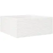 vidaXL Plantenbak 110x110x46 cm massief grenenhout wit