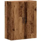 vidaXL Wandkast 69,5x34x90 cm bewerkt hout oud houtkleurig
