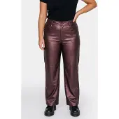 Studio Amaya Harper Pants Brown Maat: M | Leren broeken Outlet | Dames | Bruin