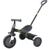 Sunny Driewieler met Afneembare Duwstang en Mandje | Loopfiets voor kinderen voor Binnen & Buiten | Fietsje voor Jongens/Meisjes van 2 tot 5 jaar