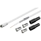 Pro coaxkabel installatieset voor satellietschotel | 30 meter