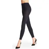 Falke Pure Matt eenkleurig materiaal ondoorzichtig 100 DEN legging dames blauw - maat XL