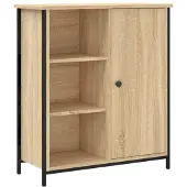 vidaXL Dressoir 70x30x80 cm bewerkt hout sonoma eikenkleurig