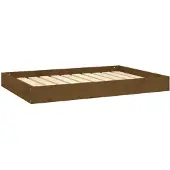 vidaXL Hondenmand 91,5x64x9 cm massief grenenhout honingbruin