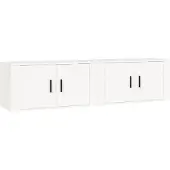 vidaXL Tv-wandmeubels 2 st 80x34,5x40 cm wit