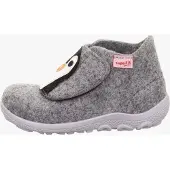 Superfit Huisschoenen 'HAPPY OCTI' grijs gemêleerd / oranje / zwart / wit