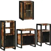 vidaXL Badkamermeubel Set 4 st Multikleur 55 x 35 x 60 cm