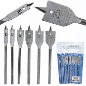 Rosfix Platte Houtboor Set - 6-Delig Carbonstaal - 10–25 mm (10,12,16,18,20,25)