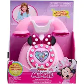Just Play Disney Junior Minnie Mouse Draai Telefoon met Lichten en Geluiden, Roze, Speelgoed voor Kinderen 3 Jaar en Oudere