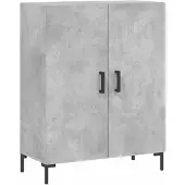 vidaXL Dressoir, betonkleur, 69,5 x 34 x 90 cm, houtvezelplaat