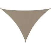 vidaXL Zonnescherm driehoekig 5x7x7 m oxford stof taupe