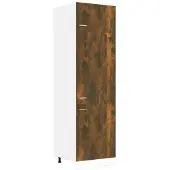 vidaXL Ombouwkast voor koelkast Lyon 60x57x207 cm gerookt eikenkleurig