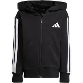 Adidas Sportief sweatvest 'ESSENTIALS FULL ZIP' zwart / wit