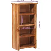 vidaXL Boekenkast 50x30x100 cm massief hout