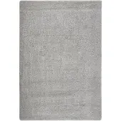 vidaXL Vloerkleed shaggy anti-slip 120x170 cm lichtgrijs