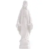 Heinen Delfts Blauw Decoratiebeeld Madonna - Wit - Keramiek